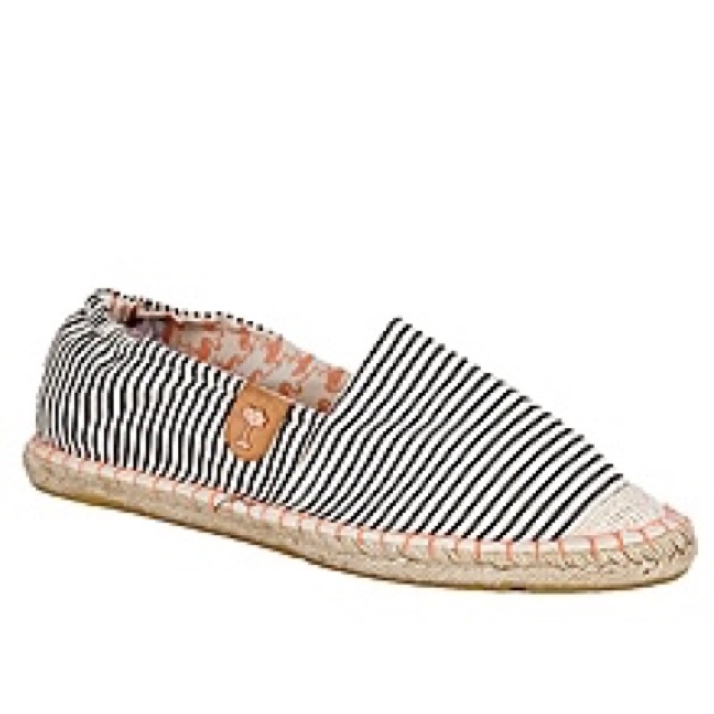 Stripe Black White Flats Espadrilles Neon Sew 10